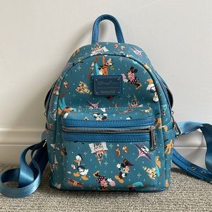 Disney Parks Loungefly Mickey Mouse & Friends Mini Backpack